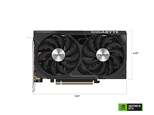 GIGABYTE GeForce RTX 5060 Ti WINDFORCE OC 8G Graphics Card, 8GB 128-bit GDDR7, PCIe 5.0, WINDFORCE Cooling System, GV-N506TWF2OC-8GD Video Card