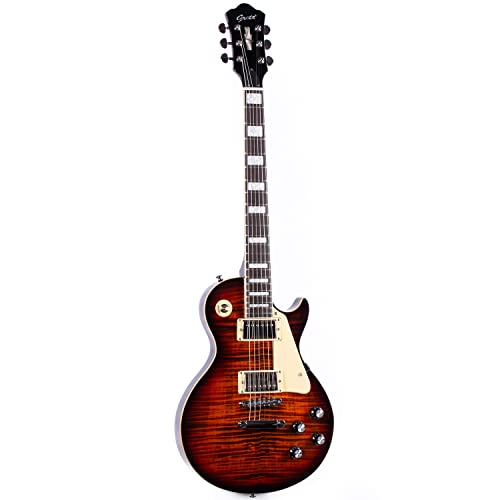 GROTE Guitar Solid Body Electric Guitar with Gigbag LPYS-006 (Purple)