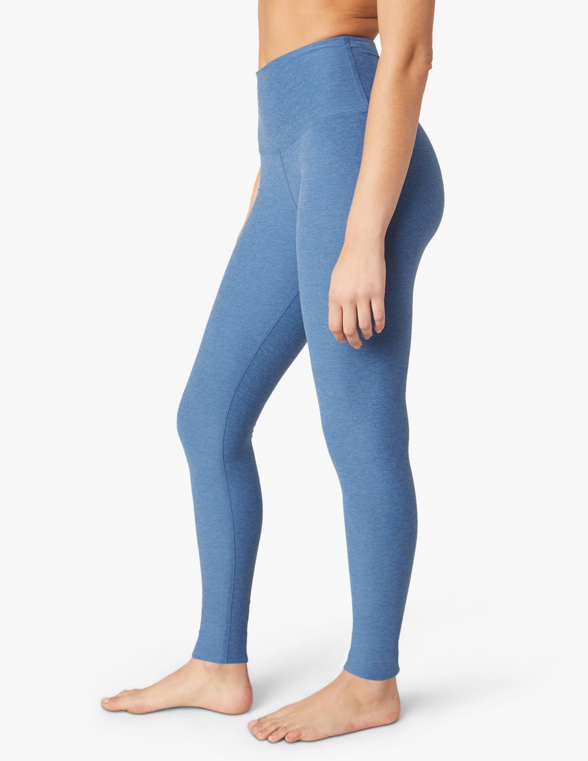 Spacedye Take Me Higher Long Legging | Beyond Yoga Washed Denim / XL