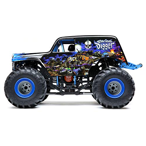Losi RC Truck LMT 4 Wheel Drive Solid Axle Monster Truck RTR Battery and Charger Not Included Grave Digger LOS04021T1