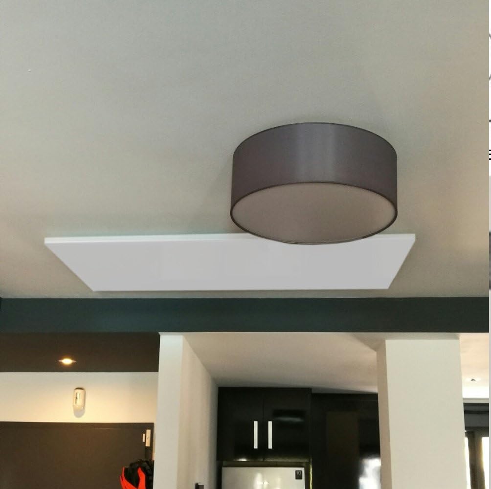 550-Watt Electric Ceiling Infrared Panel Heater Frameless. UL/CSA certified., White, Medium