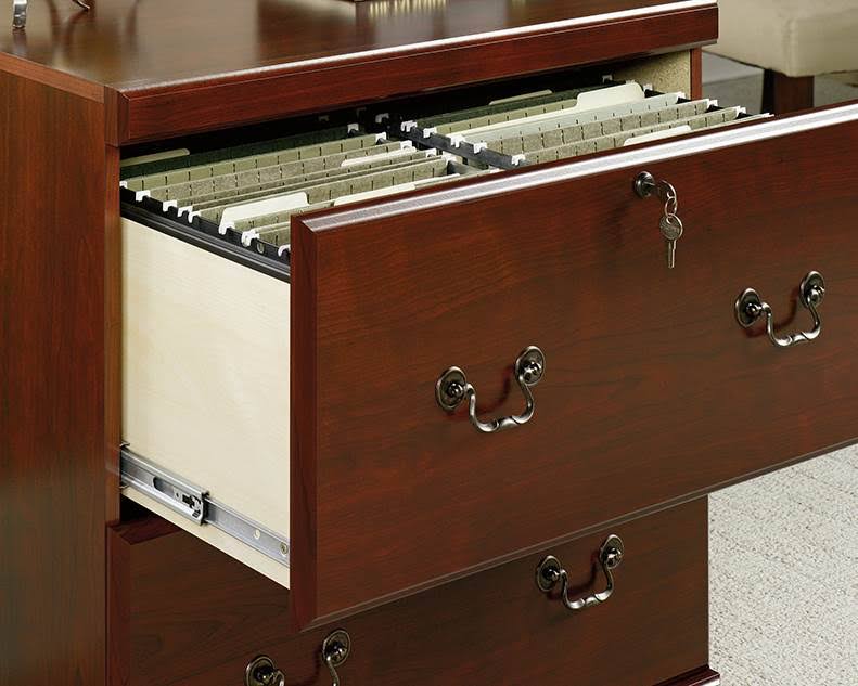 Sauder Heritage Hill 2 Drawer Lateral File in Classic Cherry Finish