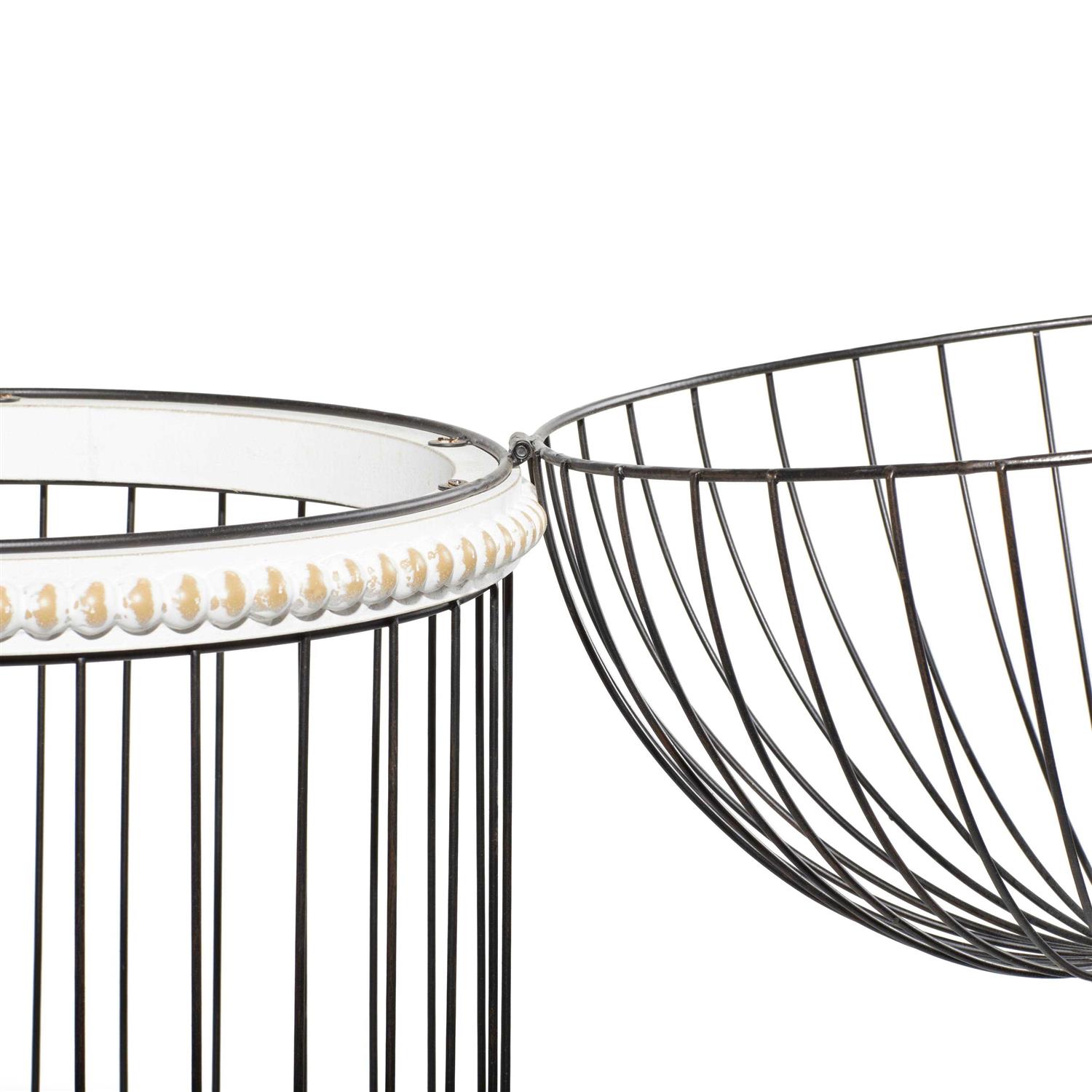 zph5263 White Wood Farmhouse Birdcage - Pet Supplies online store