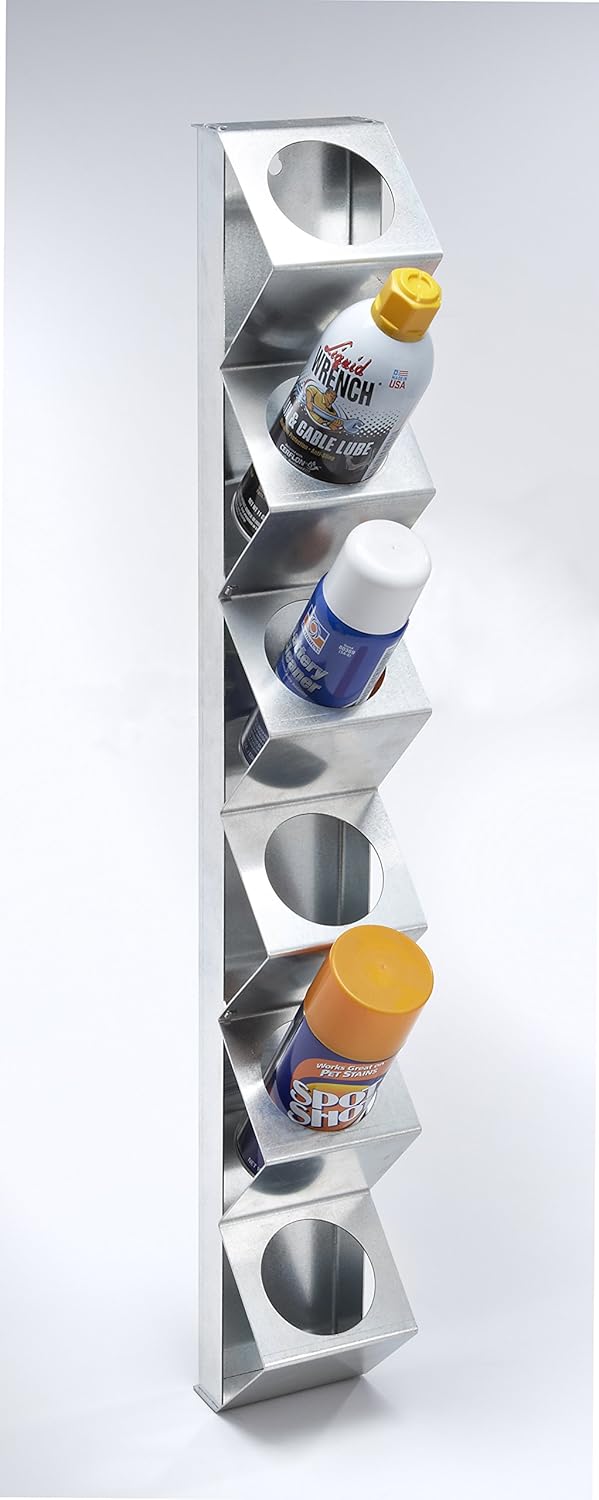 Vertical Space Saving Aerosol Spray Paint Can Storage System Rack Pack of 2