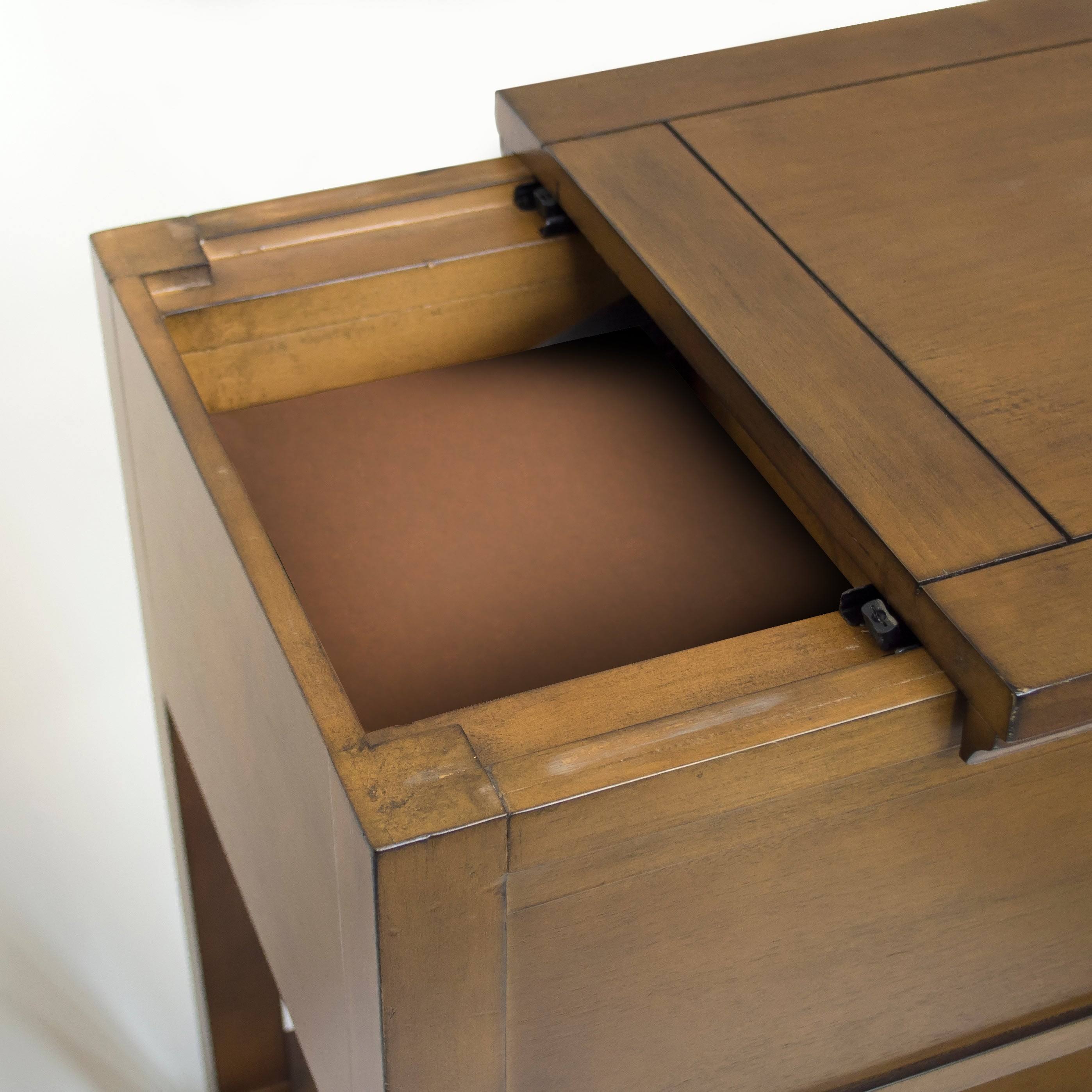 American Furniture Classics Model 432 End Table with Hidden Concealment Compartment for Your Valuables