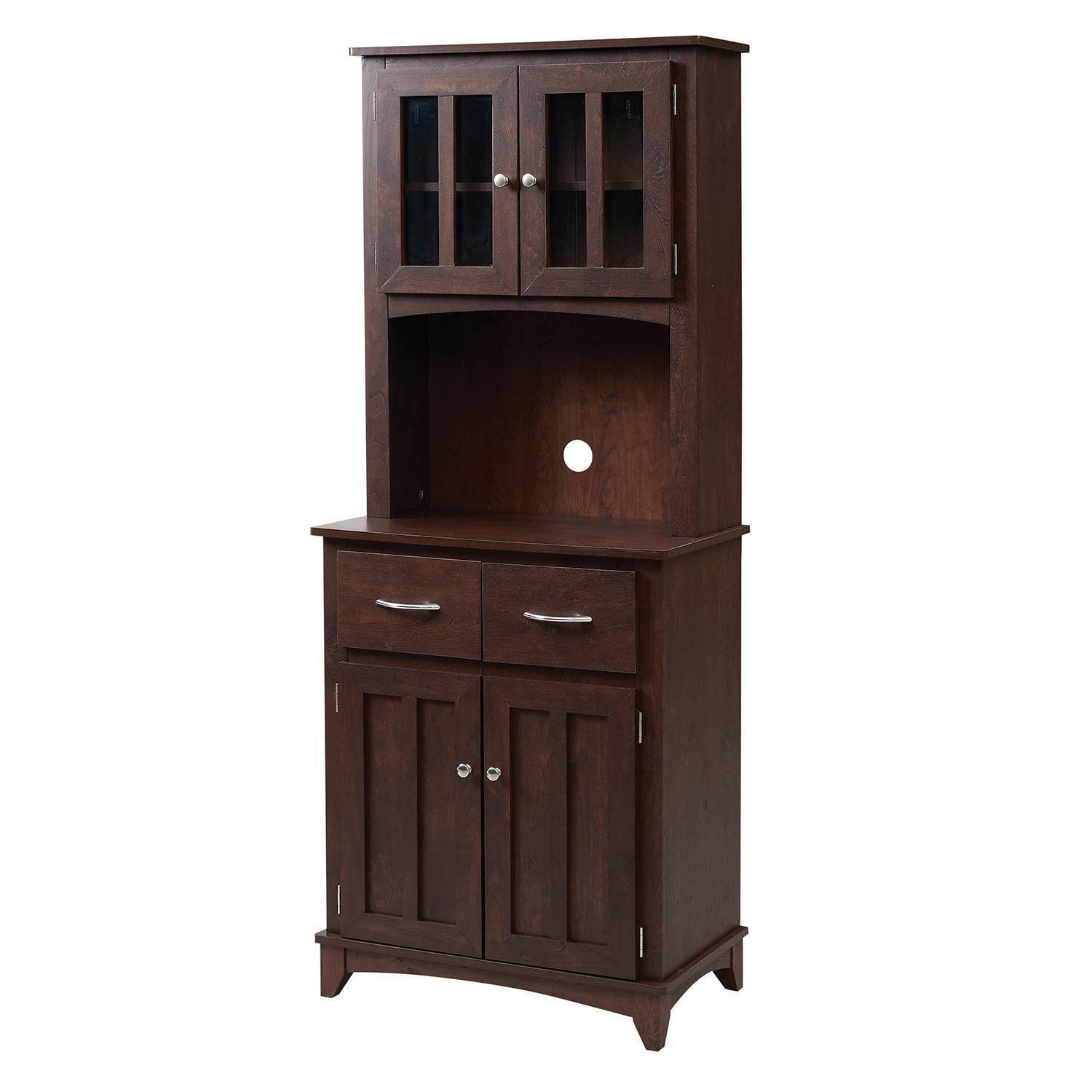 Traditional Microwave Cabinet Mahogany - Home Source