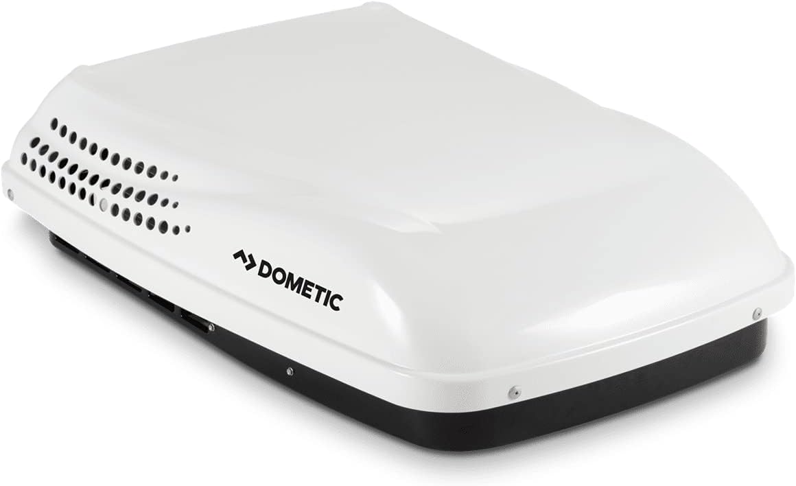 Dometic Penguin II Low Profile Rooftop AC - Single-Zone RV Air Conditioner with Pre-Installed CT Control Board - 15K BTU, White High Capacity Camper AC