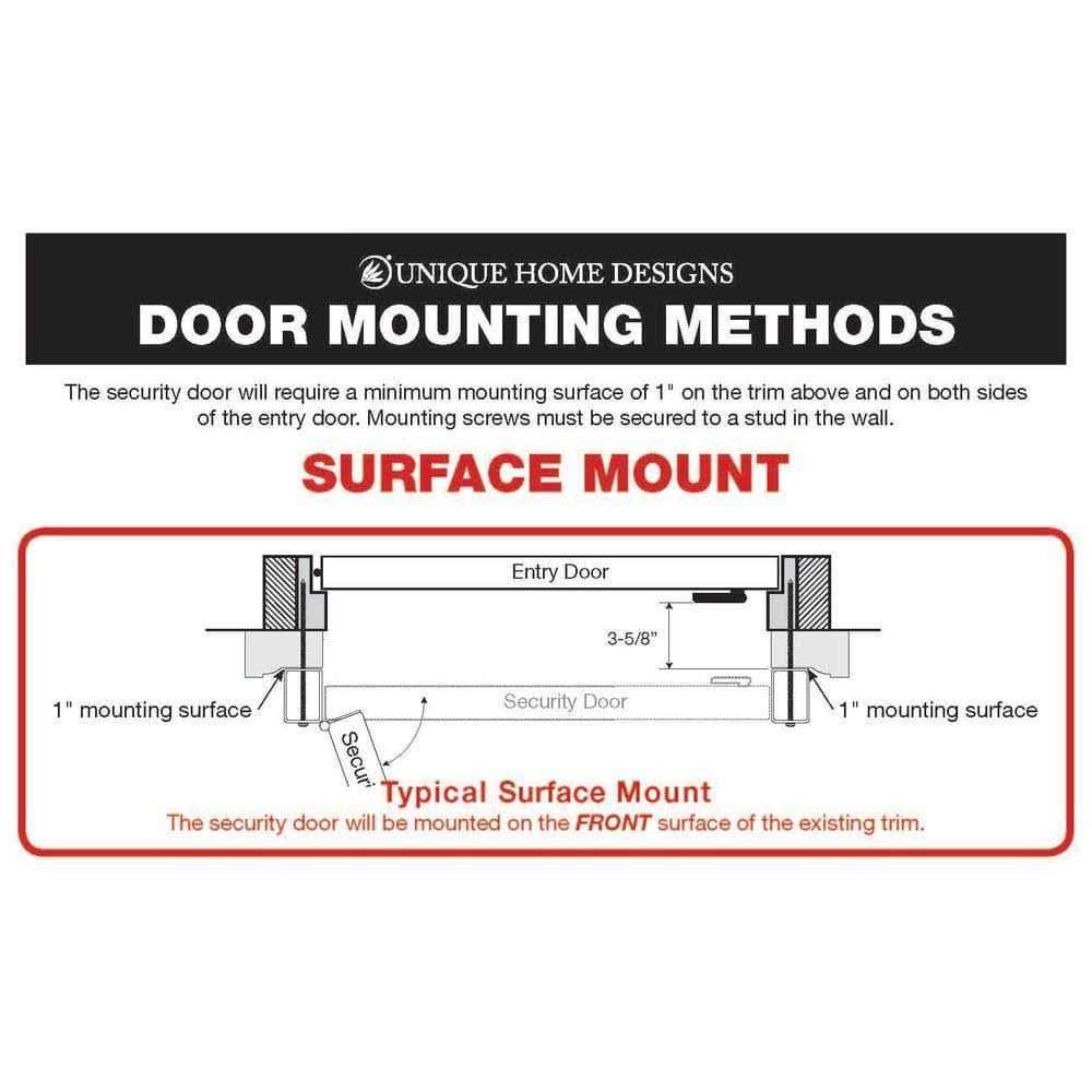 Titan 80 in. Arcada Surface Mount Outswing Steel Security Door with Expanded Metal Screen - Shop Hardware Tools Online Store