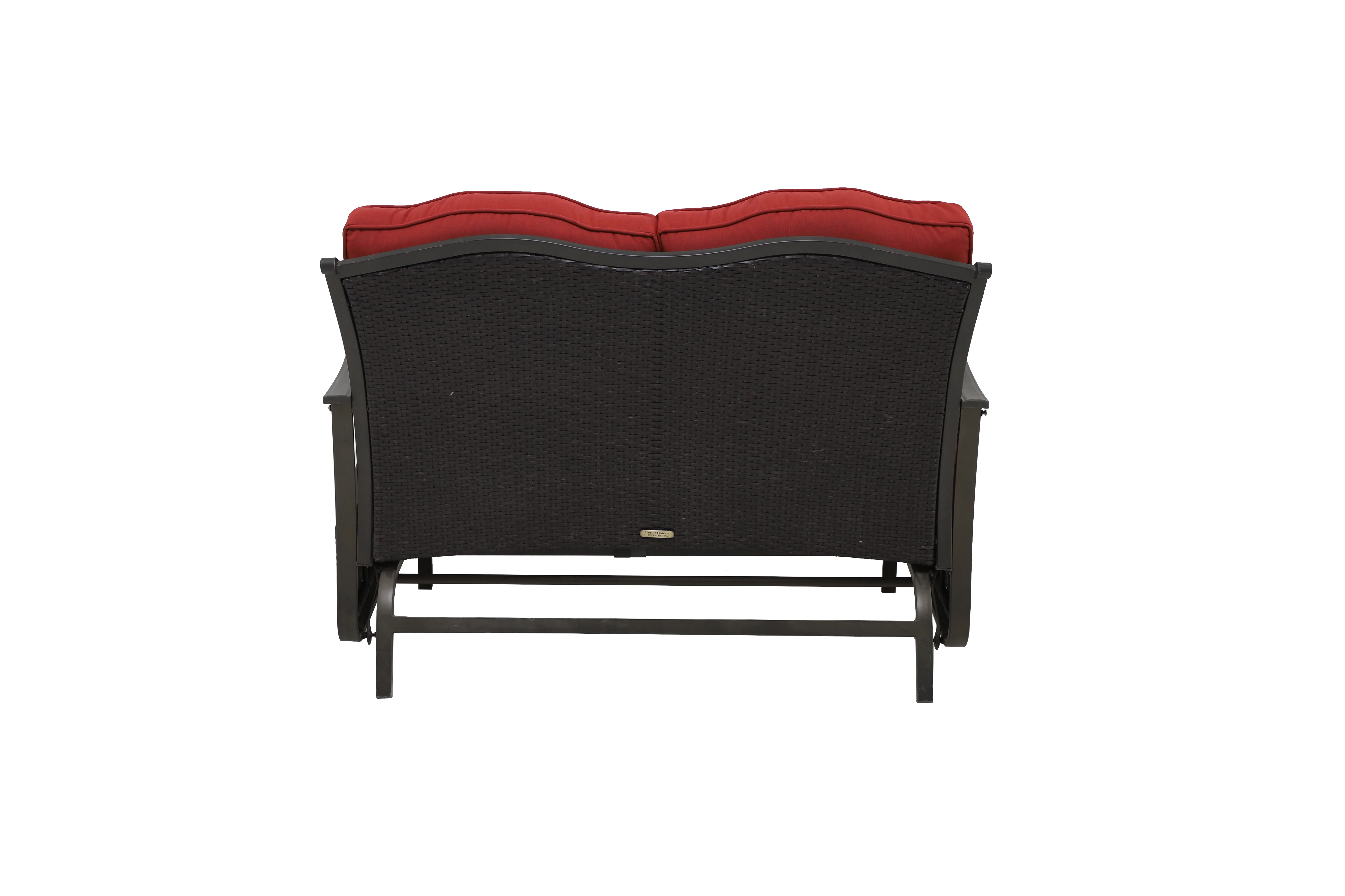 Better Homes & Gardens Providence Steel Outdoor Glider Loveseat - Red