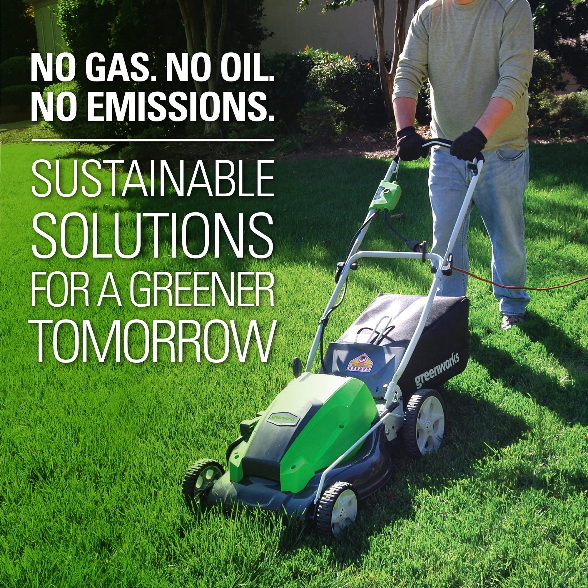 Greenworks 13 Amp 21 Corded Electric Walk-Behind Push Lawn Mower 25112