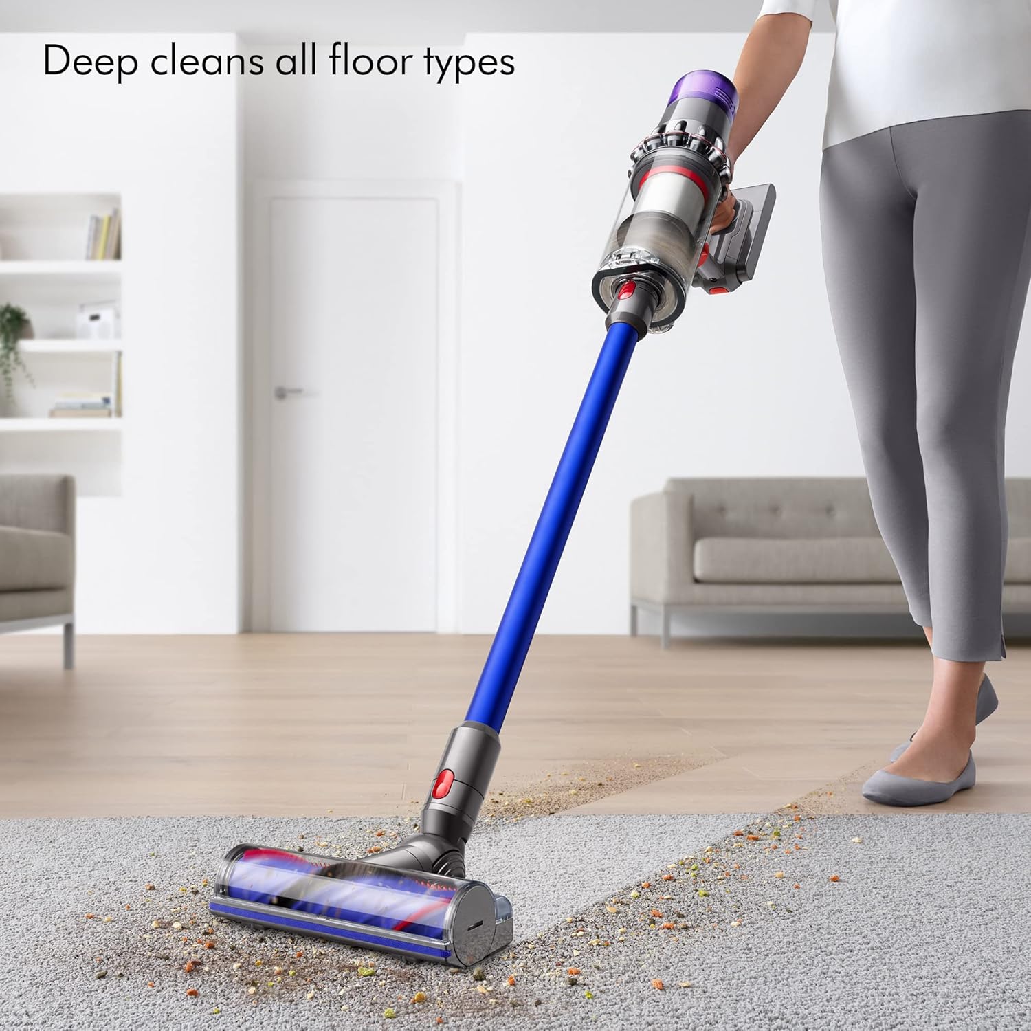 Dyson V11 Cordless Vacuum Cleaner, Nickel/Blue (Renewed)