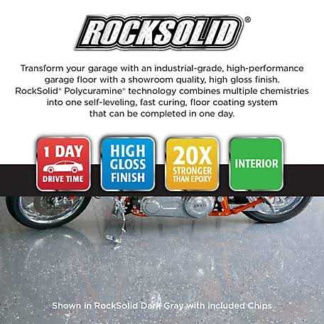 Rust-Oleum 293515 RockSolid Polycuramine 2.5 Car Garage Floor Coating Tan Kit - Shop Hardware Tools Online Store