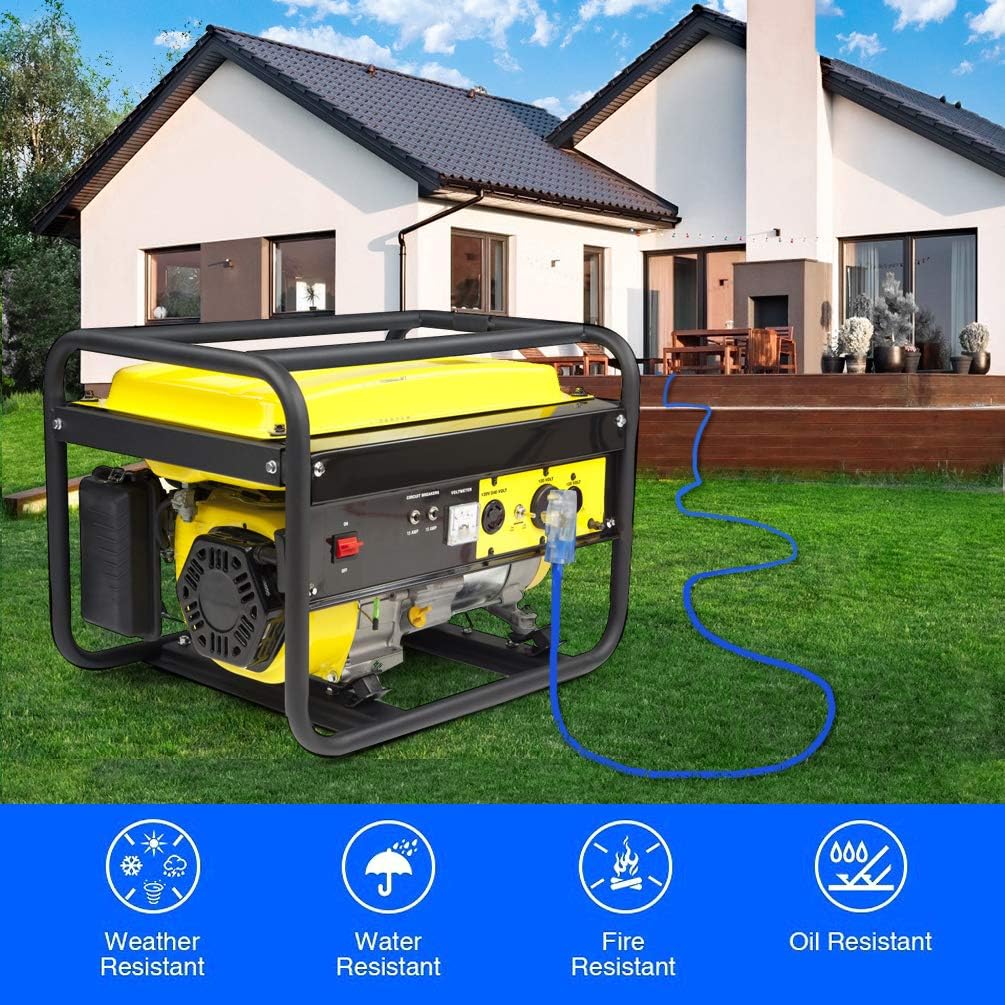 HZXVOGEN Power Extension Cord Welder Extension Adapter 50A 25FT 6-50R Female 6-50P Male Prong Heavy Duty Electric Extension Wire Generator Arc Stick MMA MIG TIG Welding Machine Cable-25FT