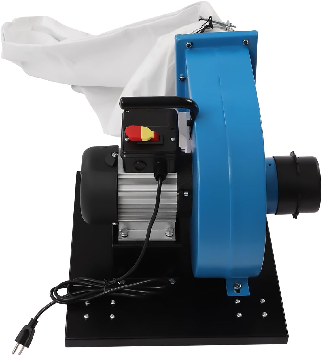 1HP Dust Collector with Wire, 550 CFM Wheeled Jet Dust Collection, Potable 14.8-Gallon White Bag Dust Collector 30 Micron Bag Filtration Dust Collector, For Industrial Cleaning.