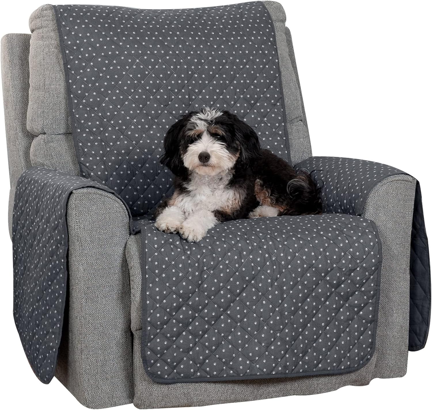 Furhaven Furniture Cover for Dogs and Cats - Water-Resistant Reversible Two-Tone Living Room Furniture Protector, Washable, Espresso and Clay, X-Large Sofa