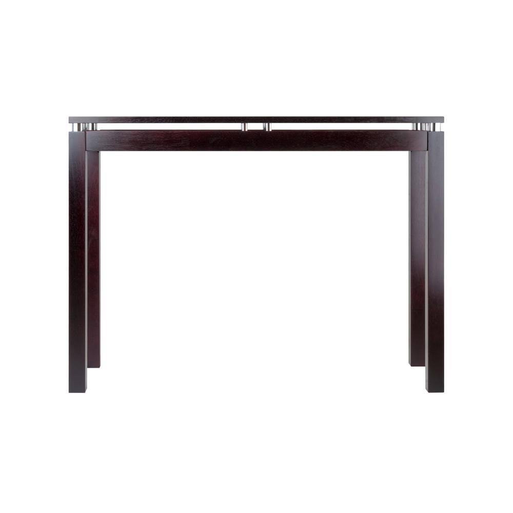 Winsome Wood Linea 40 in. Espresso Rectangle Wood Console Table, Brown