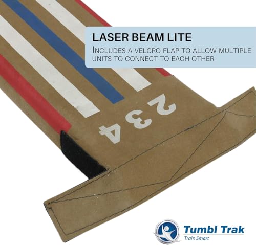 Tumbl Trak 8 Ft Laser Balance Beam with Solid Wood Core Gymnastics Low Balance Training Beam