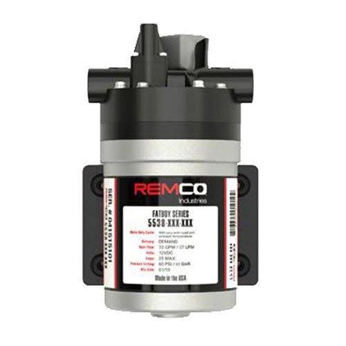 Remco Pump, 7-gpm, 1/2x22 FNPT, 60 psi, 12V, Smv, 5538-1E1-94A-SB