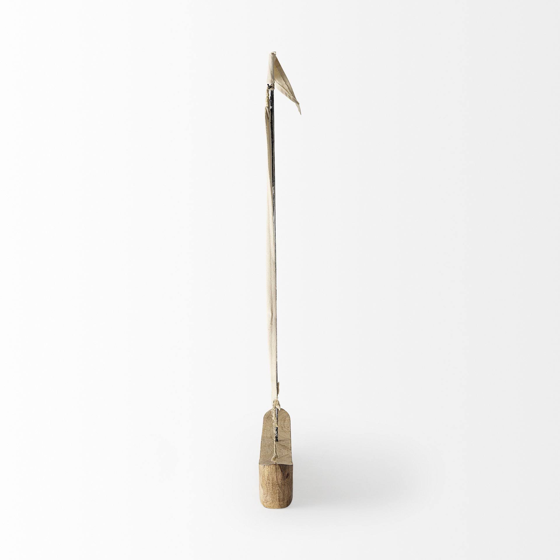 Tartane (32x22H) Nautical Inspired Sailboat in Natural Brown