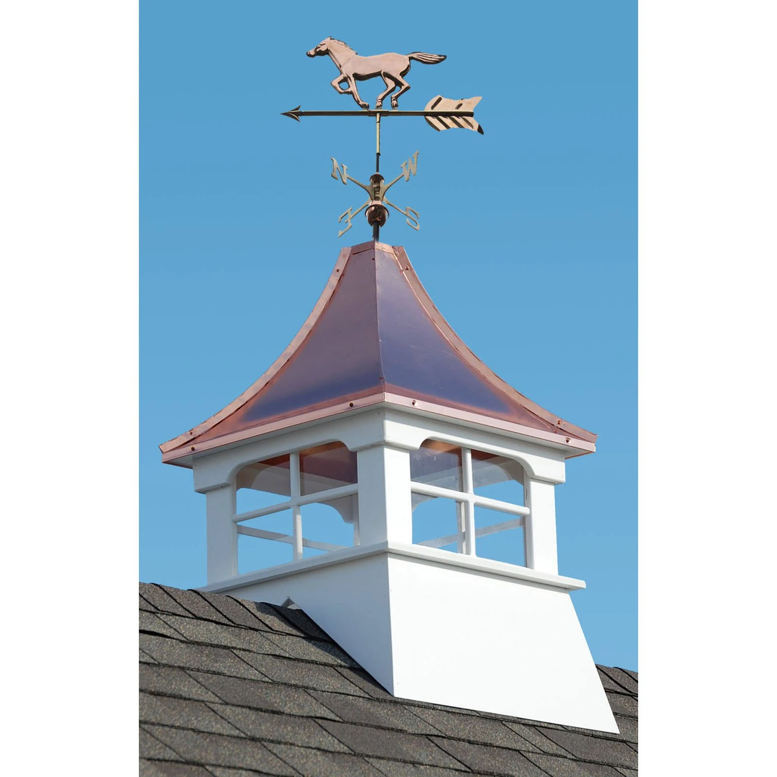 Accentua Charleston Cupola with Horse Weathervane