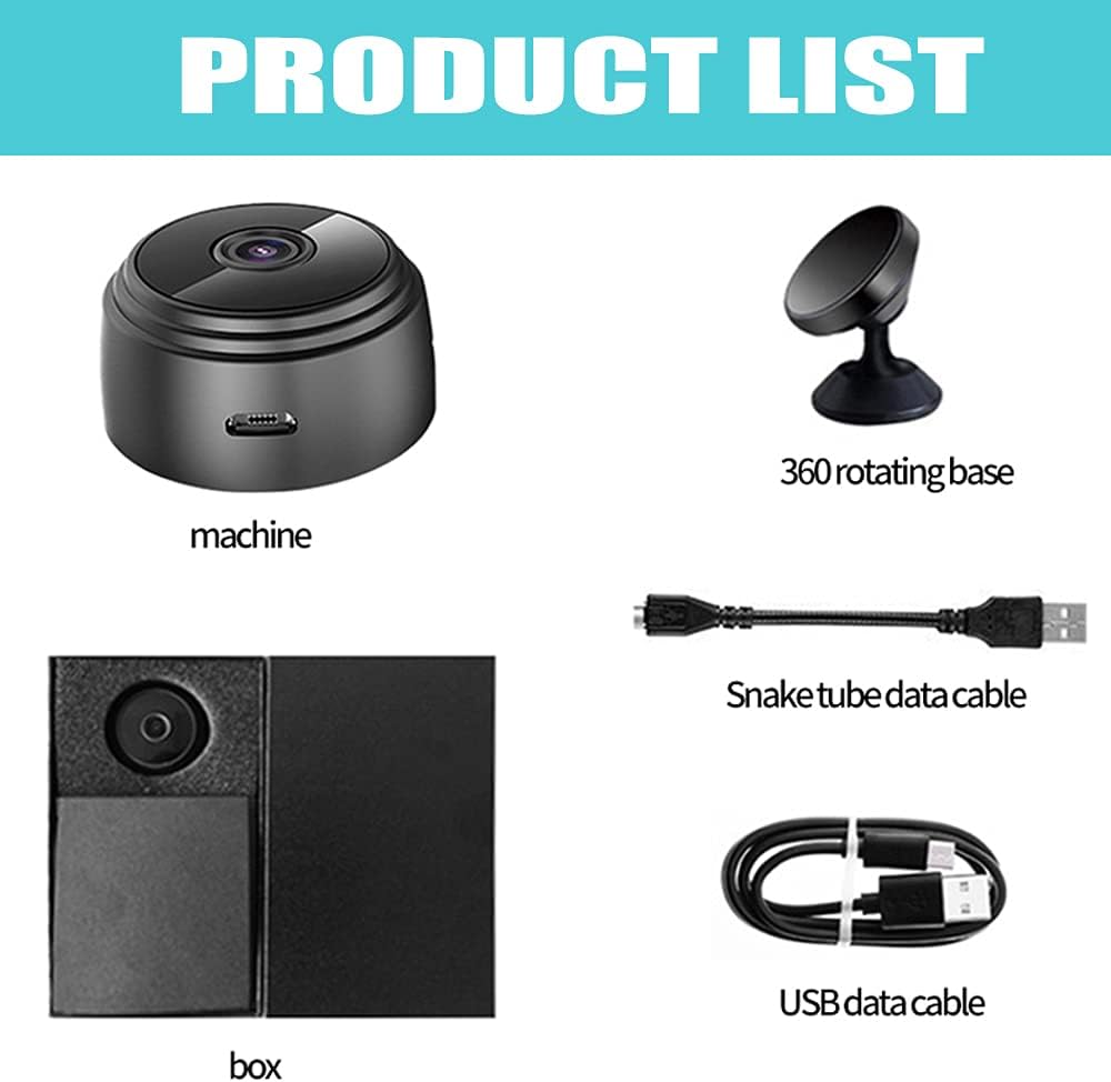 [2022 Upgraded] WiFi Camera Indoor 1080P HD Security Camera Smart Baby Home Wireless Surveillance Camera with Audio Video and Phone APP Motion Detection Pack of 2