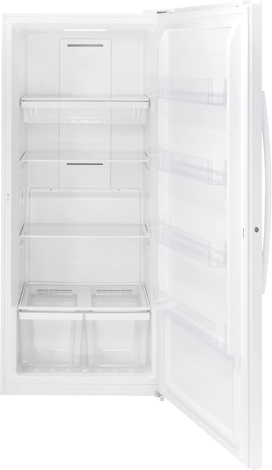 Exterior GE - 21.3 Cu. Ft. Frost-Free Upright Freezer - White FUF21DLRWW