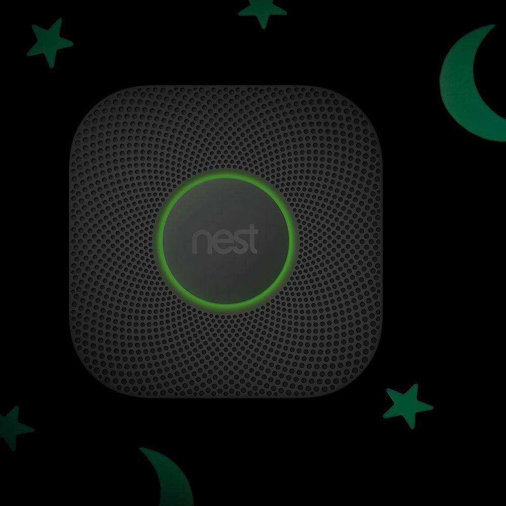 Nest Protect (2nd Generation) Smoke u0026 Carbon Monoxide Alarm - Wi-Fi/Bluetooth 4.0 LE/802.15.4 - Android/iOS - White - 2 Pack