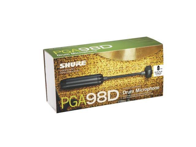 Shure PGA98D-XLR Cardioid Condenser Gooseneck Drum Microphone with Cable