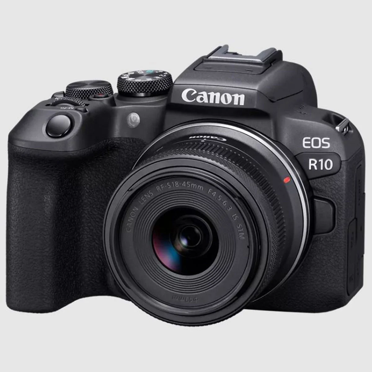 Canon EOS R10 Content Creator Kit - Mirrorless Vlogging Camera, 24.2 MP, 4K Video, DIGIC X Image Processor, RF-S18-45mm F4.5-6.3 is STM Lens - Stereo Microphone, Tripod Grip, Wireless Remote Control