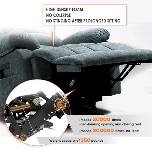 Recliner/Recliner Chairs for Adults/Lift Chair Recliners for Elderly，Massage Recliner with Heat/USB Charge Port Suitable for People up to 6Ft 3In/350lb Range (S1 Beige)…