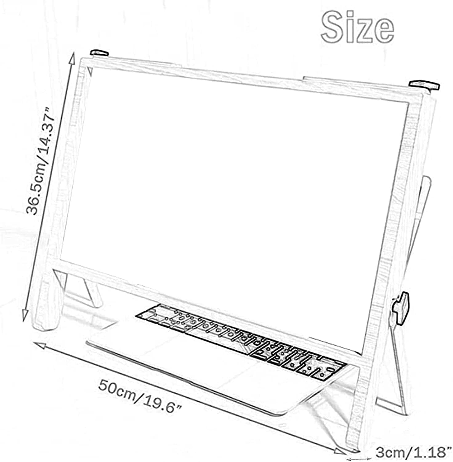 Magnifying Glass,Laptop Screen 21" Laptop Stand Anti-Radiation Screen Screen Enlarger Angle Free Adjustment for Old People, Children, Movie LoveDesk Accessories