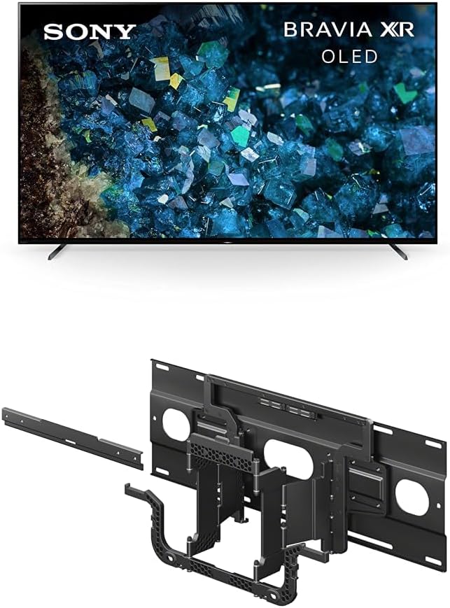Sony OLED 55 inch BRAVIA XR A80L Series 4K Ultra HD TV: Smart Google TV Ultra-Slim TV Wall Mount Bracket for Select BRAVIA TV's (SU-WL905)