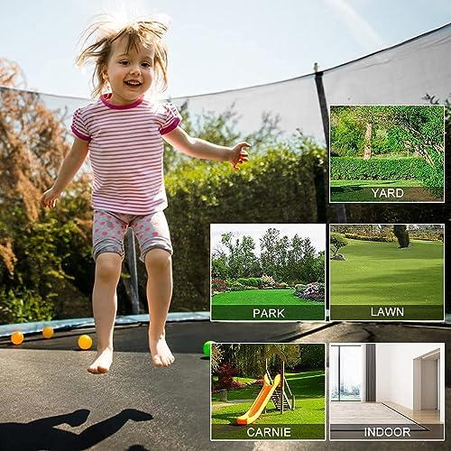 12FT 14FT 16FT Tranpoline for Adults and Kids, 1500 LBS Outdoor Tranpoline with Light, Sprinkler, Socks, Outdoor Recreational Tranpoline Heavy Duty - ASTM CPC CPSIA