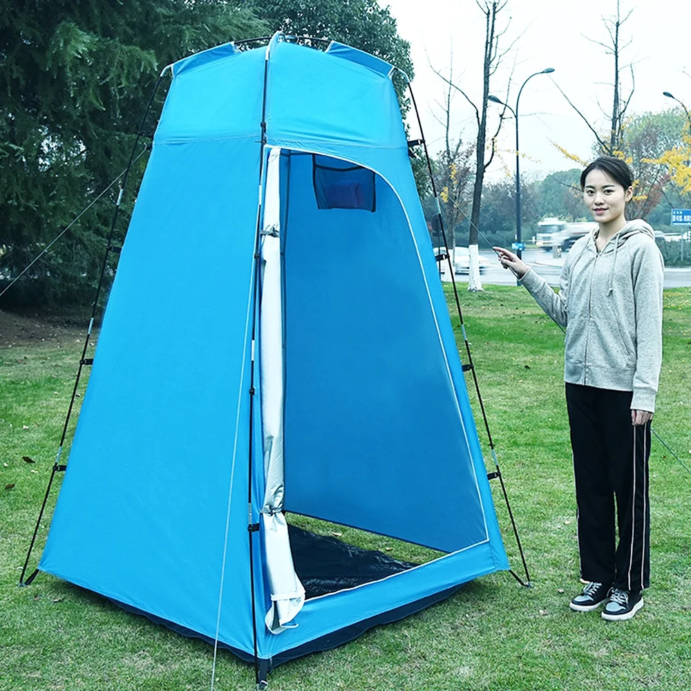 Shelter Tent Portable Outdoor Shower Toilet Changing Room Tent with Removable Bottom for Camping Beach Photography