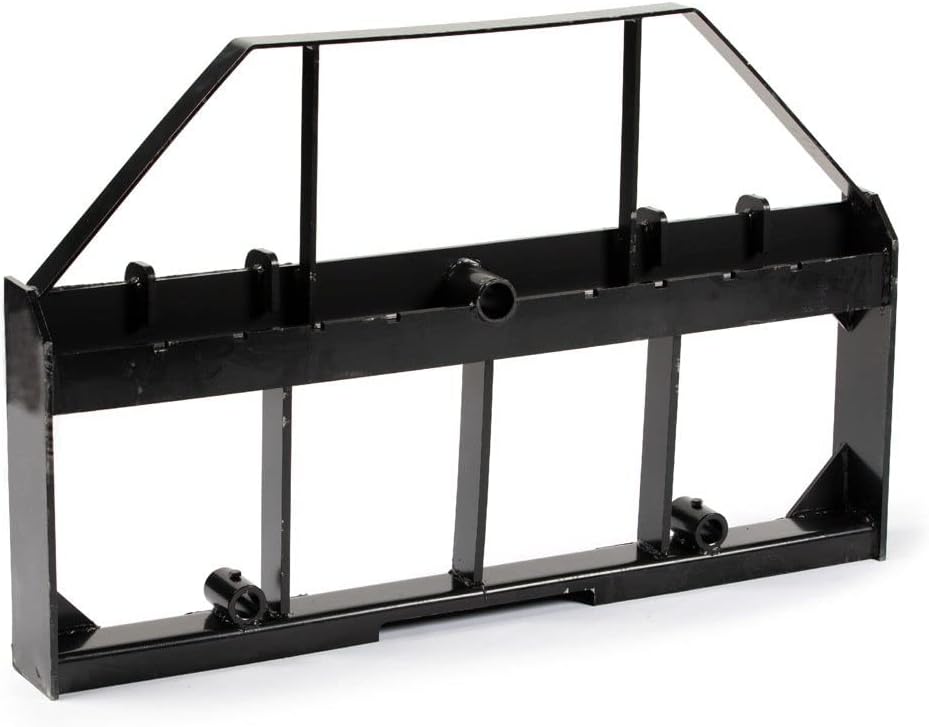 Titan Attachments 46-in Skid Steer Pallet Fork Frame Attachment, 60" Fork Blades, Rate 4,000 LB, Quick Tach Tractor