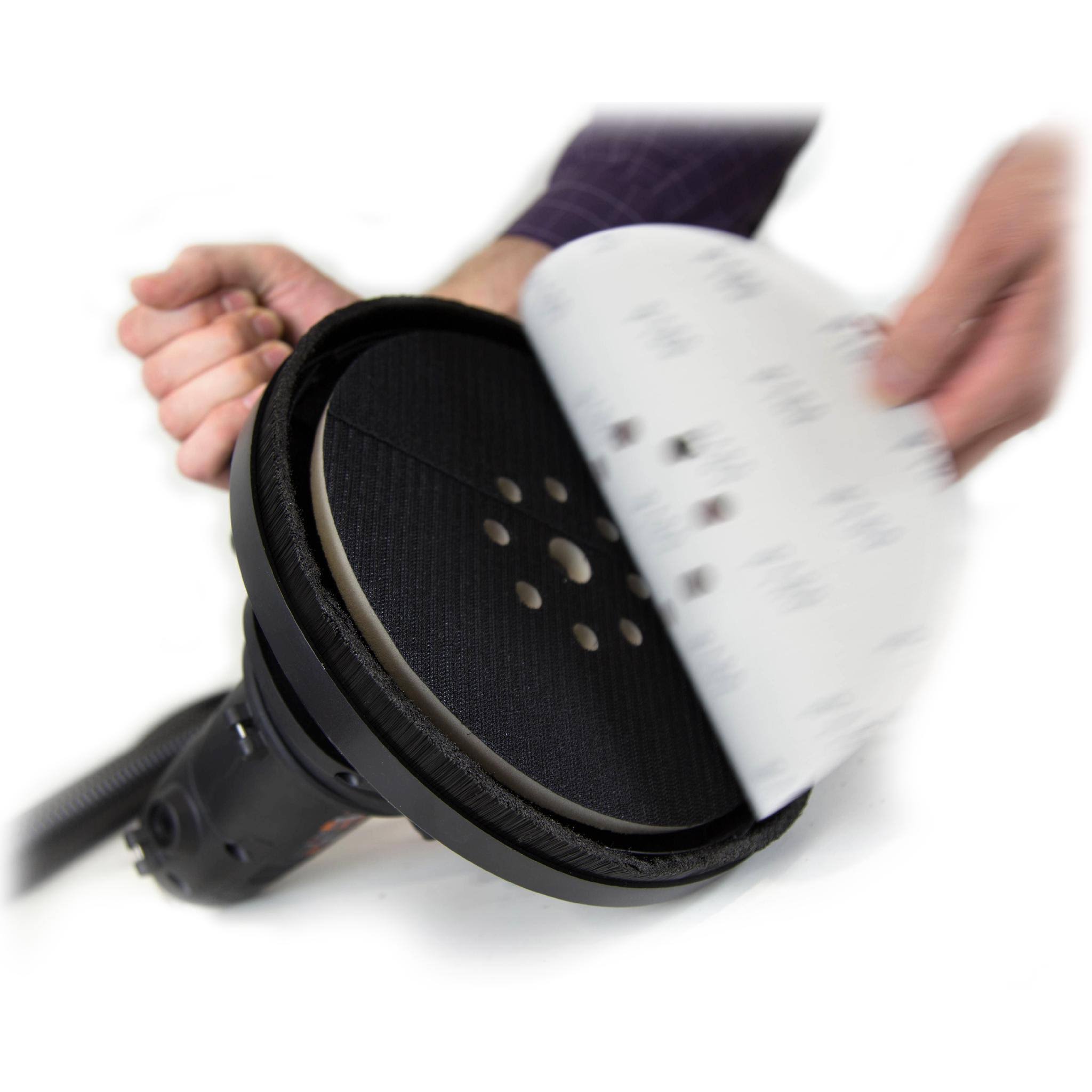 Wen 6362 10-Amp Variable Speed Handheld Drywall Sander with Sandpaper, Dust Hose
