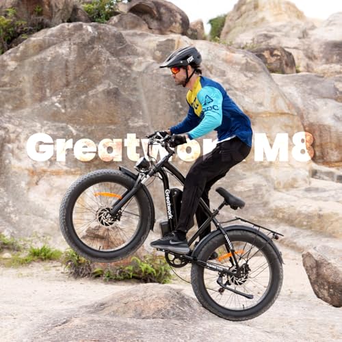 Dual Motor Electric Bike for Adults, 52V 4000/5000W Peak Motor, 40/45MPH, 1300Wh Battery, Up to 100 Miles Range, 26" x 4.0 Fat Tire Ebike with 7-Speed, Suspension, Turn Signals and Dual Disc Brakes