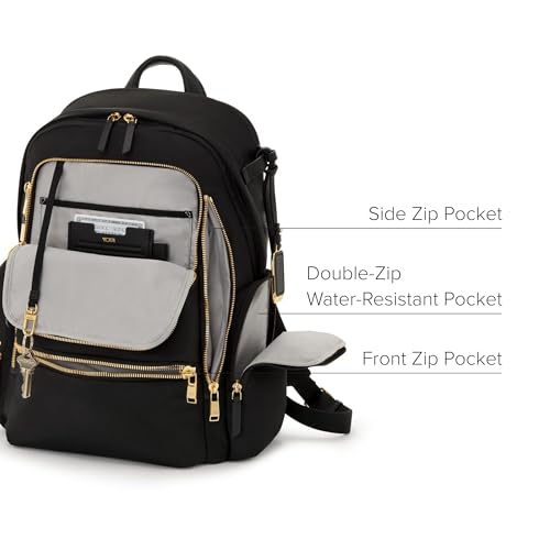 TUMI - Voyageur Celina Backpack - Travel Backpack for Women - For Business, Commute - Holds Up to 16" Laptop - Black & Gunmetal Hardware