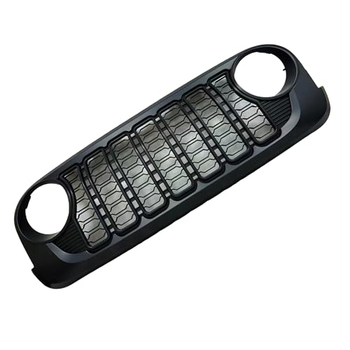 HIGH FLYING 20th Anniversary Style Front Grille Grid Grill Guard With Camera Hole for Jeep Wrangler JL 2018-2024 Gladiator ABS Blackout (No Camera Hole)