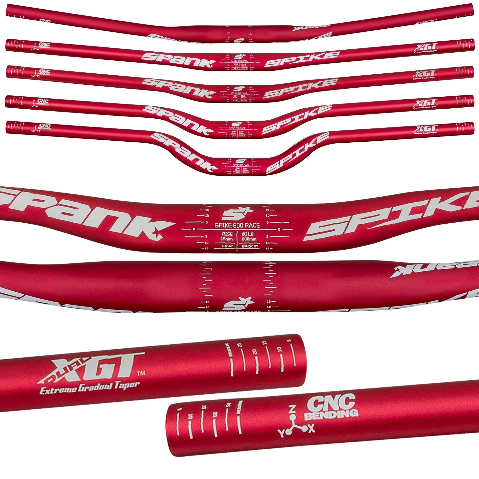 Spank Spike 800 Race Bar - Green