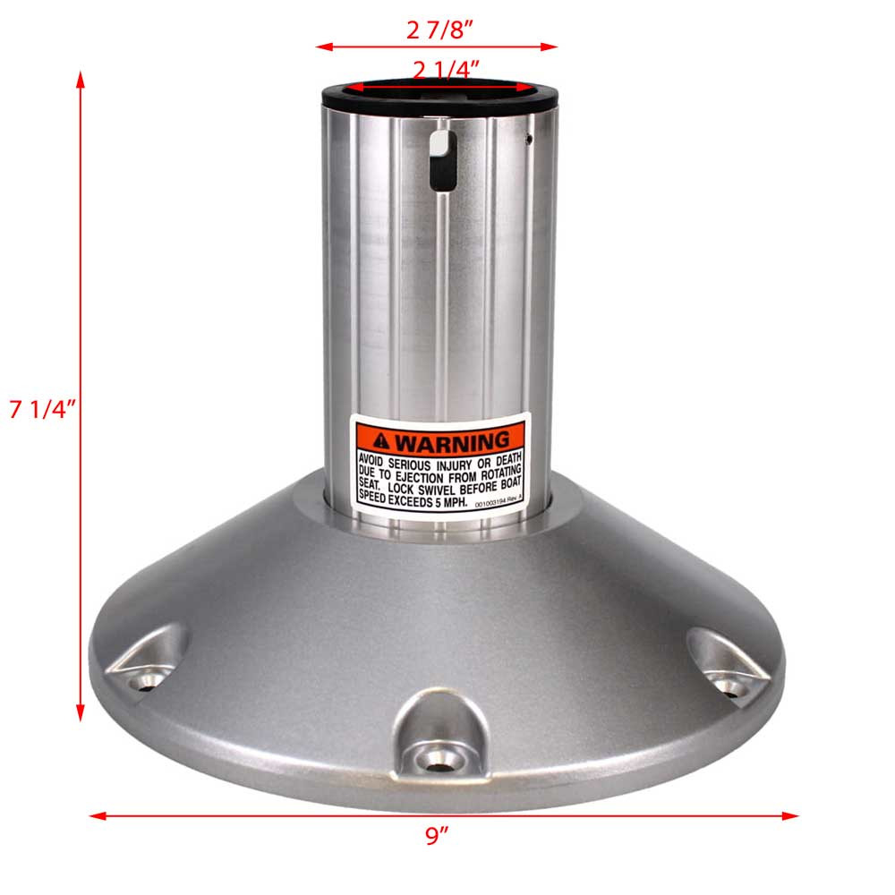 Attwood Boat Seat Pedestal Base 278AOGY070-1 | 278 Pro Series Fixed