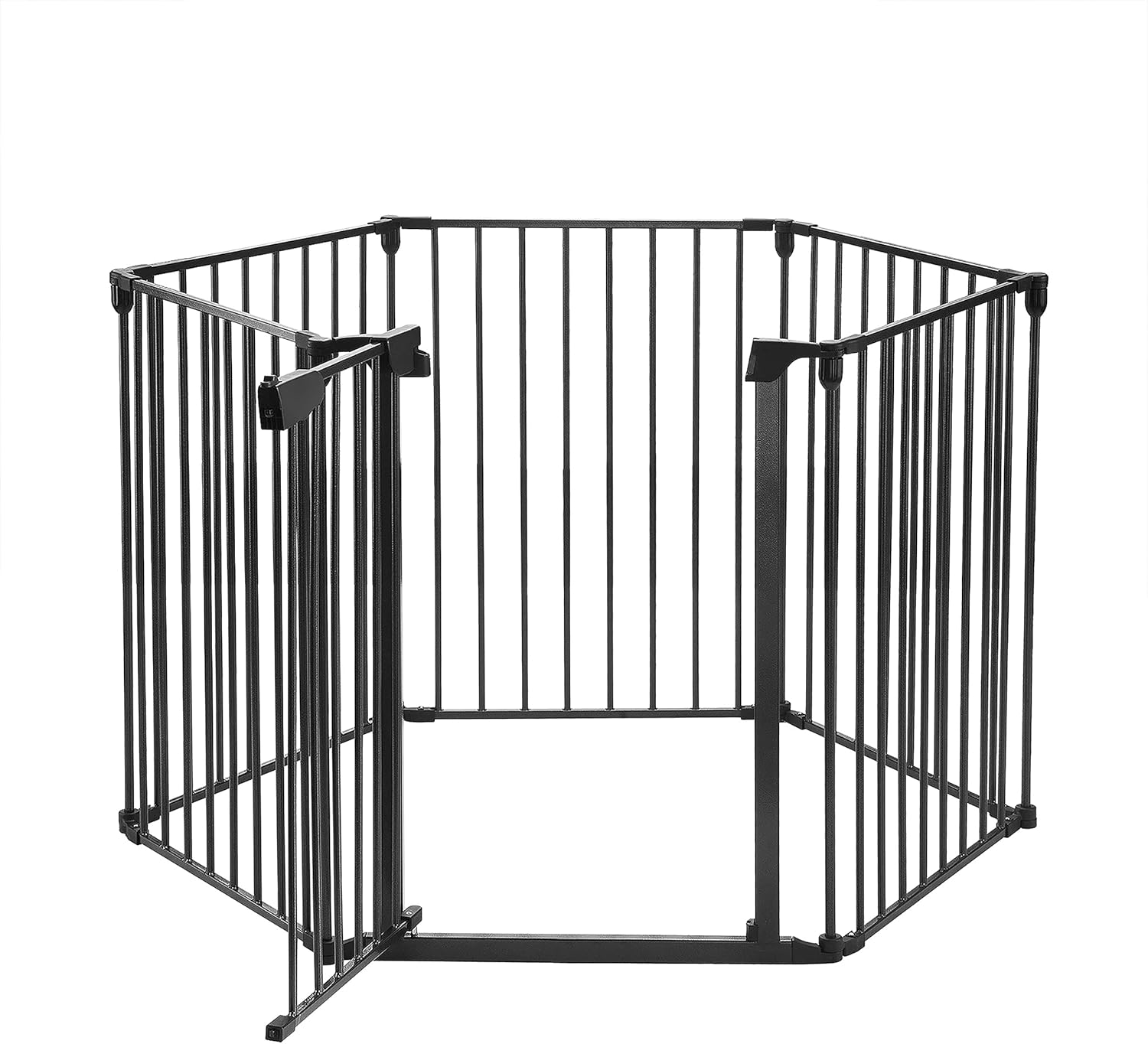 30-Inch-Tall Pet Exercise Playpen �C 6 Panel Folding Indoor/Outdoor Enclosure with Gate for Dogs, Puppies, Cats or Small Animals by Pet Trex,Black