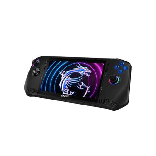 MSI Claw PC Gaming Handheld: Intel Ultra 7-155H, 7" FHD 120Hz Display, 16GB LPDDR5, 512GB NVMe SSD, MicroSD Card Reader, Thunderbolt 4, Win 11 Home: Black A1M-051US