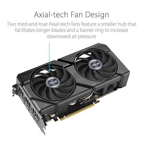 ASUS Dual GeForce RTX™ 5060 Ti 16GB GDDR7 OC Edition (PCIe 5.0, 16GB GDDR7, DLSS 4, HDMI 2.1b, DisplayPort 2.1b, 2.5-Slot Design, Axial-tech Fan Design, 0dB Technology, and More)