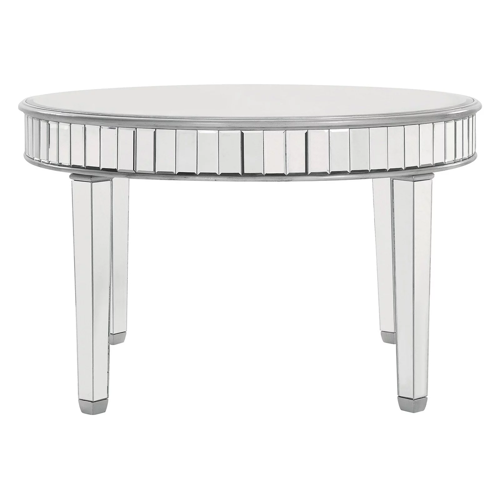 Elegant Lighting Chamberlan Mirrored Round Dining Table