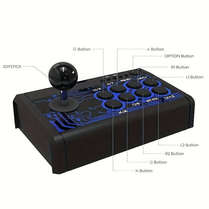Fight Stick Joystick Wired Game Controller Fighting Stick For PC/Android/PS3/PS4/ Switch/Xbox One
