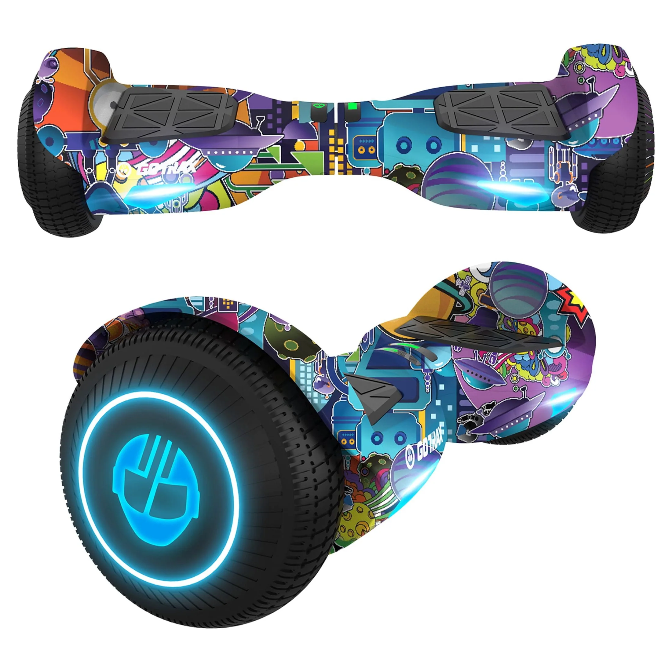 Gotrax Edge Hoverboard for Kids Adults, 6.5 Tires 6.2mph & 2.5 Miles Self Balancing Scooter, Black