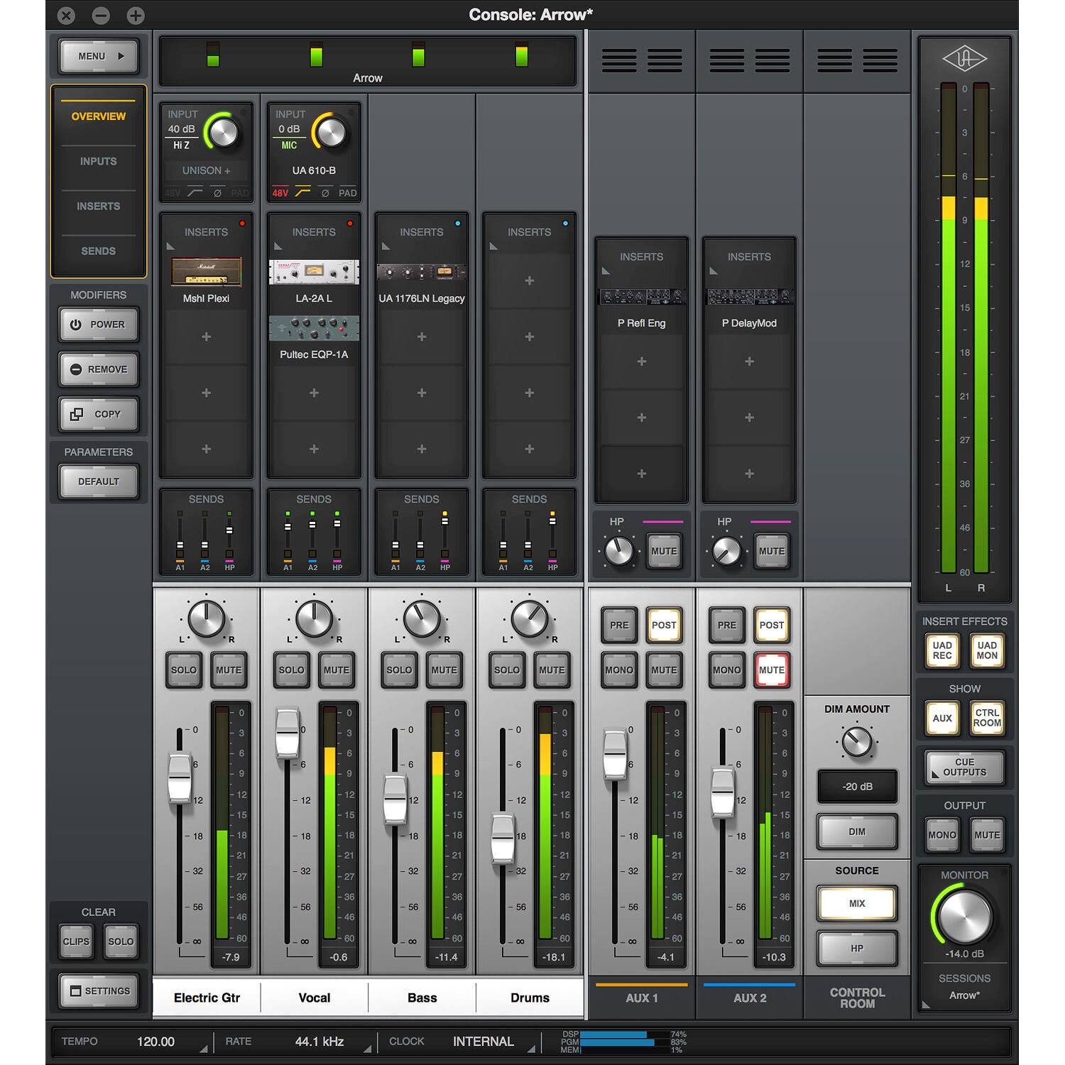 Universal Audio Arrow 2x4 Thunderbolt 3 Interface with Solo DSP Processor