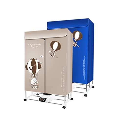 MASERA Portable Mute Silent Electric Warm Air Dryer, Portable Heated Clothes Drying Machine Remote Control-1500-1800W-4 Gears-22.5x29x16.5cm (Remote Control)