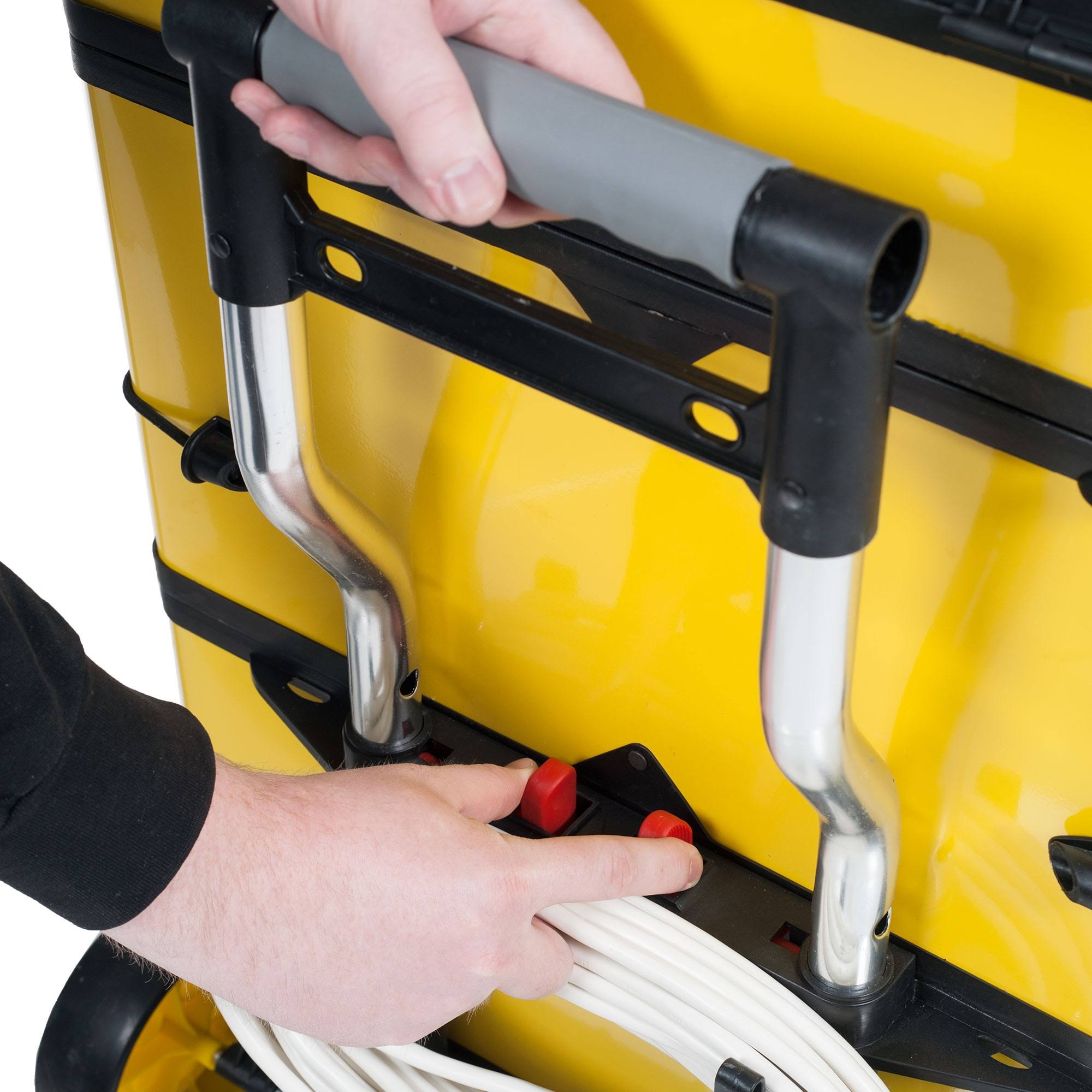 Stalwart Mobile Stacking Portable Metal Trolley Tool Box Chest